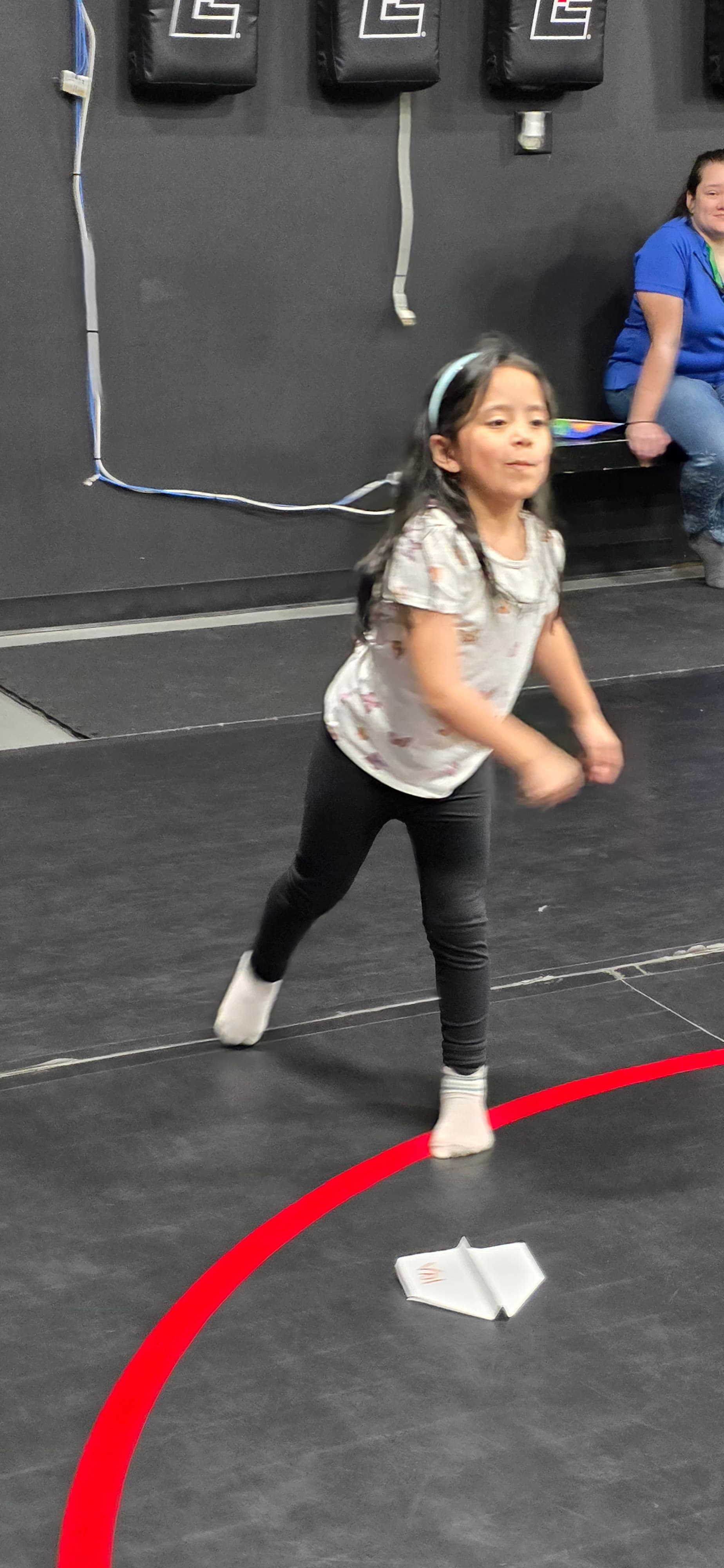 Camper playing a ball game during camp