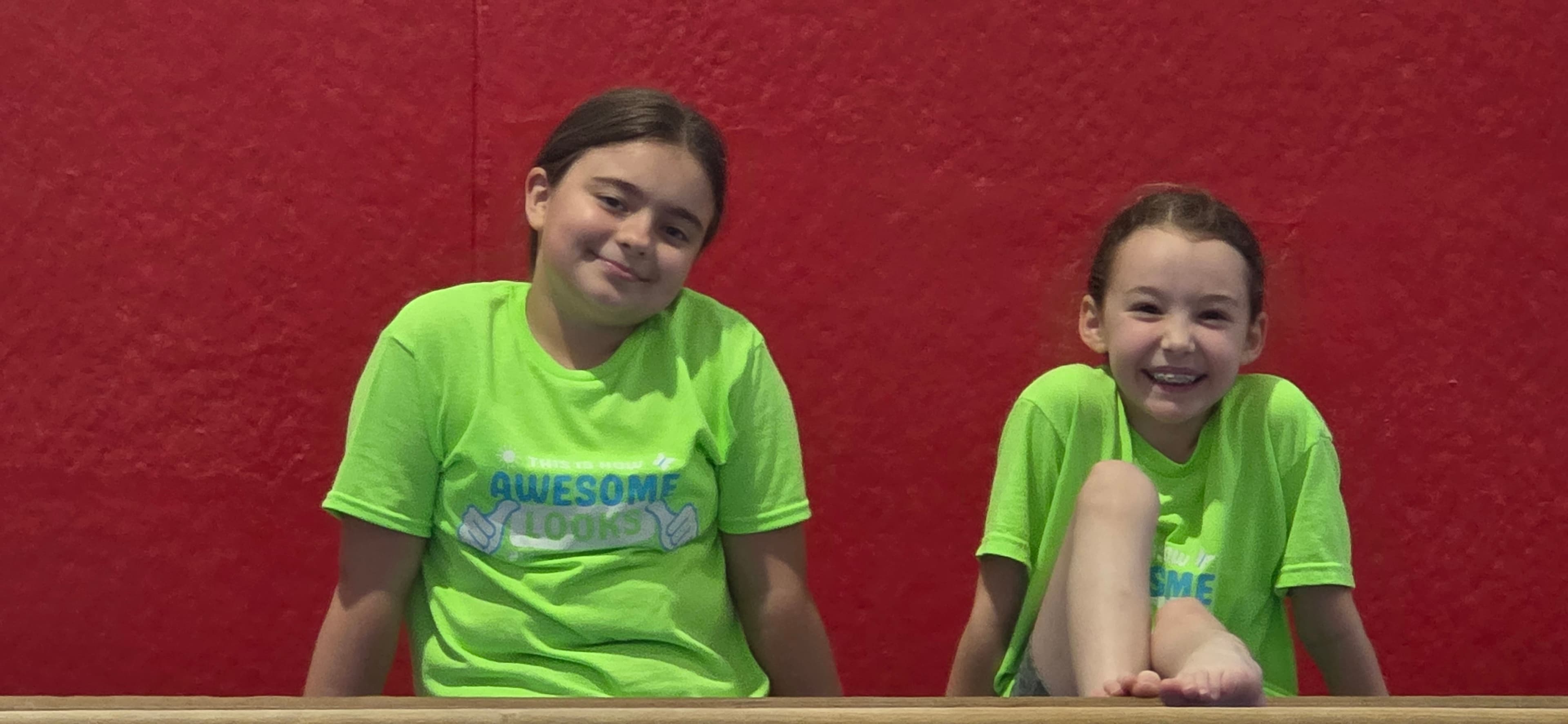 Campers enjoying active indoor play