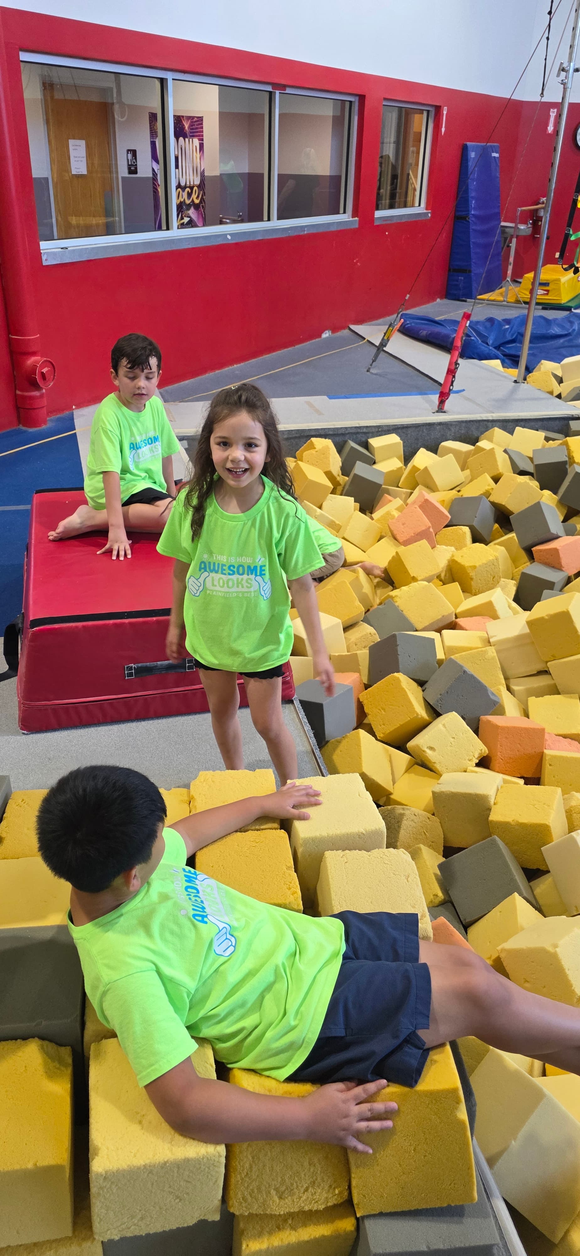 Camper taking part in an indoor activity