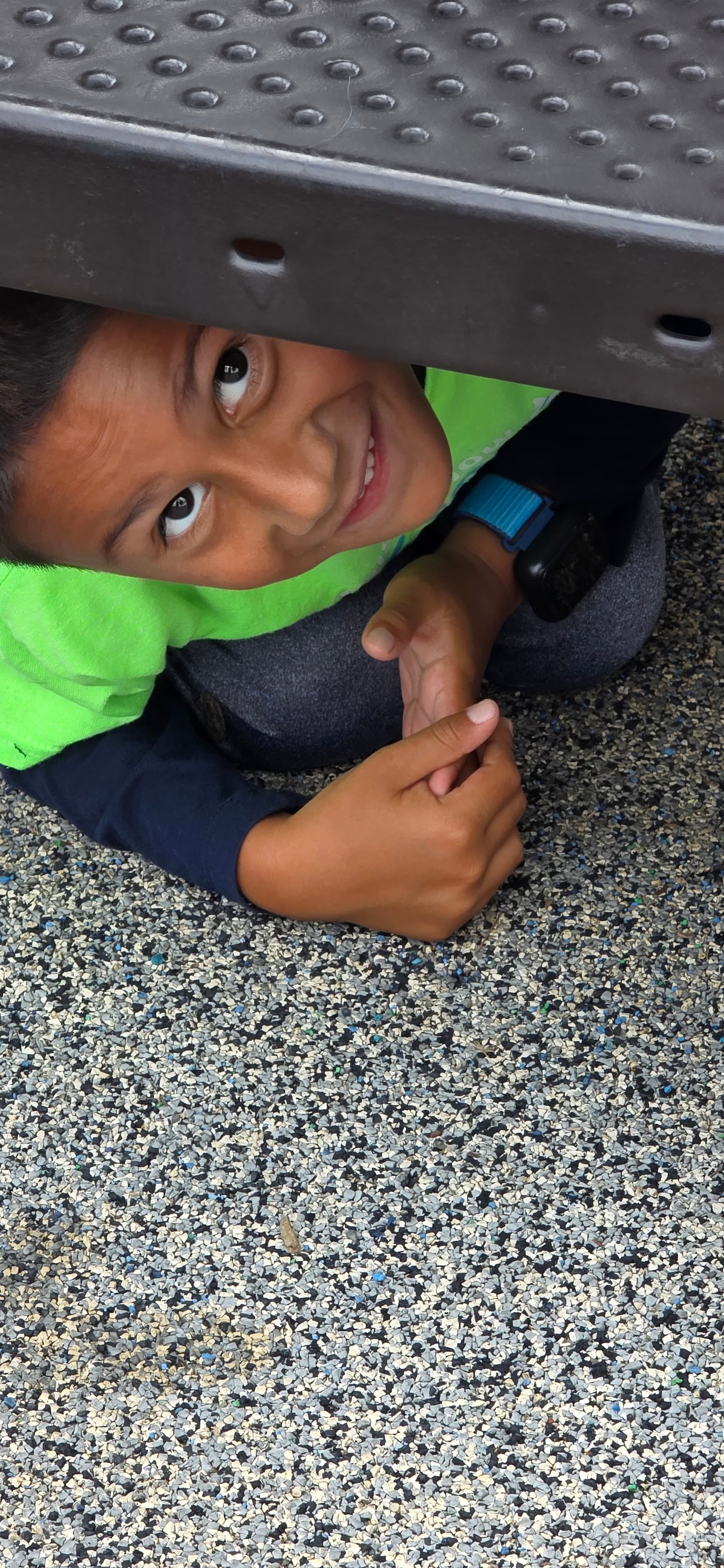 Camper playing during an indoor activity